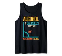 Matemáticas Nerd Alcohol & Cálculo No Mezclar el Humor matemático Camiseta sin Mangas