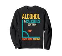 Matemáticas Nerd Alcohol & Cálculo No Mezclar el Humor matemático Sudadera