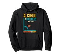 Matemáticas Nerd Alcohol & Cálculo No Mezclar el Humor matemático Sudadera con Capucha