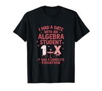 Matemáticas Nerd Fecha Álgebra Estudiante Ecuación Completa Camiseta