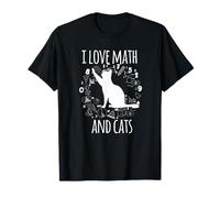 Matemáticas Nerd profesor de matemáticas amante de los gatos I Love Math And Cats Camiseta