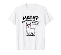 Matemáticas No Prob llama Alpaca My Calculator Funny Pun Teacher Camiseta