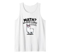 Matemáticas No Prob llama Alpaca My Calculator Funny Pun Teacher Camiseta sin Mangas
