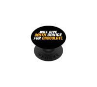 Matemáticas, Profesor Divertido dará Consejos matemáticos para Chocolate PopSockets PopGrip Adhesivo