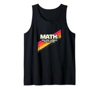 Matemáticas Retro de los 80, la única Materia Que Cuenta Camiseta sin Mangas