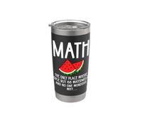 Matemáticas Sandía Número Problema Álgebra Estudiante matemático Vaso térmico de acero inoxidable de doble pared