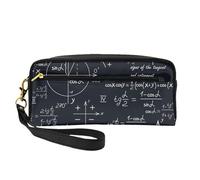 Matemáticas Sin Costuras con Fórmulas De Formas Geométricas, Bolsa de Maquillaje Bolsa de cosméticos Bolsa de Aseo de Viaje portátil Estuche de Cuero para Mujeres y niñas