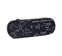 Matemáticas Sin Costuras Con Fórmulas De Formas Geométricas, Estuche para lápices Estuche para lápices de cuero de PU Estuche para lápices de gran capacidad Estuche para lápices Bolsa de cosméticos