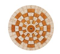 matemático de Madera: Juego de números con diseño de Rueda giratoria, para Adultos, Entretenimiento para Viajes de Escritorio, lógica de Entrenamiento de cálculo d