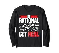 Matemático Profesor De Matemáticas Be Rational Get Real Manga Larga
