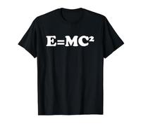 Matemáticos Lógica E=MC2 Relatividad Ciencia Física e mc2 Camiseta gráfica económica, Hombre, Negro, XL