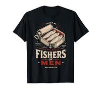 Mateo 4:19 Sardinas Discipulado Cristiano Escritura Camiseta