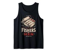 Mateo 4:19 Sardinas Discipulado Cristiano Escritura Camiseta sin Mangas