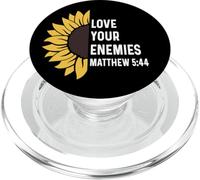Mateo 5:44 5 44 Dios Jesús Cruz Cristiana Amor Enemigos PopSockets PopGrip para MagSafe