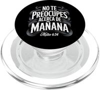 Mateo 6:34 - No Te Preocupes del Mañana Christian PopSockets PopGrip para MagSafe