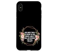 Mateo 7:7 7 7 Dios Jesús Religioso Pedir Buscar Knock Christian Carcasa para iPhone XS MAX