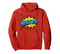 MATEO - Nombre de niño estilo superhéroe Sudadera con Capucha