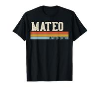 Mateo Retro Vintage Hombres Niños Niños Nombre Camiseta