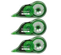 MATEOFI. Cinta correctora en seco de 5 mm x 12 M. Contiene 3 u, de color verde. Visor de cinta, para ver la cantidad de cinta restante .Suave deslizamiento. Correccion vertical