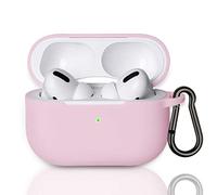 MATEPROX Funda Protectora Silicona para AirPods Pro, Anti-rasguños Anti-Polvo Case Protective para AirPods Pro （2019）-Rosa