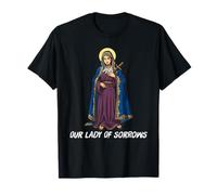 Mater Dolorosa Nuestra Señora de los Dolores Virgen María Católica Camiseta