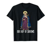 Mater Dolorosa Nuestra Señora de los Dolores Virgen María Católica Camiseta