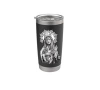 Mater Dolorosa Nuestra Señora de los Dolores Virgen María Católica Vaso térmico de acero inoxidable de doble pared