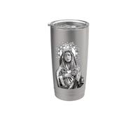 Mater Dolorosa Nuestra Señora de los Dolores Virgen María Católica Vaso térmico de acero inoxidable de doble pared