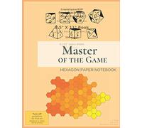 Mater of the Game - Hexagon Paper Notebook: 8.5 x 11 RPG Hexagon Paper Composition Notebook for Role Playing Games: 100 pages