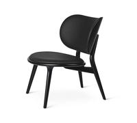 Mater Silla lounge The Lounge Chair piel black. base de haya teñida negra
