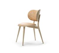 Mater Silla The Dining Chair piel natural. base de roble lacado mate