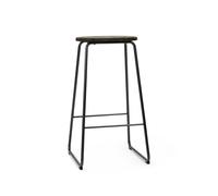 Mater Taburete de bar Earth Coffee. altura 69. estructura de acero negro