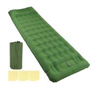 Matera de Campamento Inflable Verde de Oliva respicable con diseño ergonómico e inflación de los 60 pies Impermeable Nylon Anti Fugas adecuadas para Viajes de Campamento y Otras