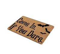 Matera De Puerta De Halloween - Alfombra De Bienvenida De Calabaza Al Aire Libre De 60x40 Cm De Al Aire Libre | Alfombra De Entrada Frontal Sin Deslizamiento | Alfombra De Poliéster Suave Para Lavar E