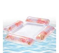 materasso ad Aria con rete glitterata, per Piscina in PVC, pieghevole,