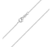 MATERIA by Matthias Wagner Cadena fina de plata de ley 925, collar de 1,2 mm en 7 longitudes, Zart, Plata, Sin piedra preciosa