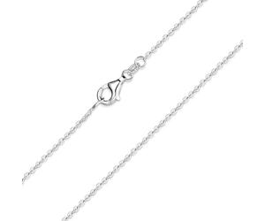 MATERIA by Matthias Wagner Cadena fina de plata de ley 925, collar de 1,2 mm en 7 longitudes, Zart, Plata, Sin piedra preciosa