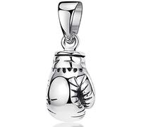 MATERIA by Matthias Wagner KA-45 - Colgante para hombre (plata de ley 925, antigua), diseño de guante de boxeo, plata de ley 925 rodiada, plata de ley 925 rodiada