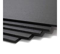 Materia Prima Cartón Pluma para Maquetas, Letreros y Soportes. Plancha de Poliestireno Expandido de Fácil Corte. Foamboard Multiusos. (Negro, 5 mm de grosor, 100x70 cm)