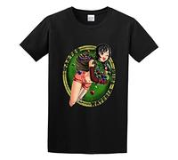 Materia Thief Print Unisex T-Shirts Men tee Cotton Tops Black Shirt XXL