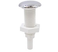 Material ABS de Chorro de Aire con Superficie cromada, Accesorios para bañera de Masaje, Boquilla de Dientes Rectos con Base Blanca, baño, H