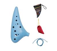 Material ABS Ocarina Con Llave C De 12 Agujeros Con Bolsa De Estilo Étnico Instrumento Ocarina Ocarina Para Principiantes Y Estudiantes (Color : Blue)