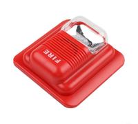 Material ABS resistente al fuego 12 V 24 V CC alarma sirena con luz estroboscópica LED y altavoz fuerte para uso en interiores (12 V)