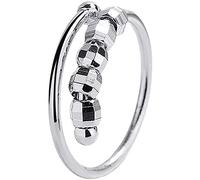 Material - Aleación electrolítica - Concepto de diseño - Este anillo bonito y elegante ofrece una forma de afrontar la ansiedad y el estrés de forma discreta. Las perlas giran y giran completamente