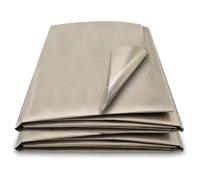 Material bloqueador EMF, tejido Faraday, material de blindaje RFID EMI, blindaje RF, bloqueo RFID antirradiación, blindaje RF EMI para almohadillas conductoras, cortinas de enrutador, plateado, 10 x