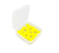 Material de atado de mosca: 20 o 100 piezas de bolas de cebo de colores brillantes para pesca con mosca - 8-10 mm de diámetro, cuentas de fibra de nailon, alta visibilidad amarillo/naranja/verde/rojo