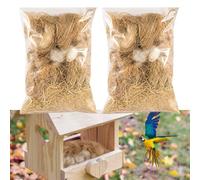 Material de cama de nido de pájaro, paja de seda, material de anidación de algodón, mezcla de material de anidación de canarios, anidación de mascotas para jaulas, jardines, árboles