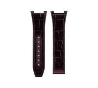 Material de Caucho fluorado, tamaño 24x14 mm, Compatible con Correa Omega Constellation Serie 39/41, Modelo 131.33, Estilo Manhattan(Red,24-14MM_Good Rose Buckle)