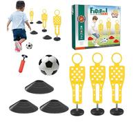 Material De Entrenamiento De Fútbol - Maniquíes De Entrenamiento De Fútbol - Kit De Obstáculos Educativo Multijugador para Niños Y Niñas con Accesorios para Jardín Y Interior