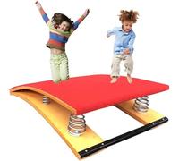 Material de Gimnasia, Equipo de Gimnasia for Salto, Tabla Resorte for niños, Equipo Entrenamiento Deportivo, antidesgarro, bóveda(4 springs/120cm)